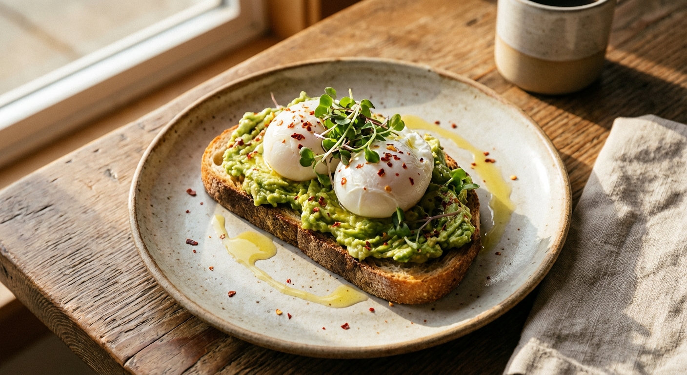 Avocado Toast with Poached Eggs
