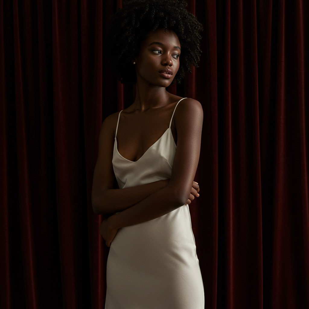 Midi Slip Dress — close-up