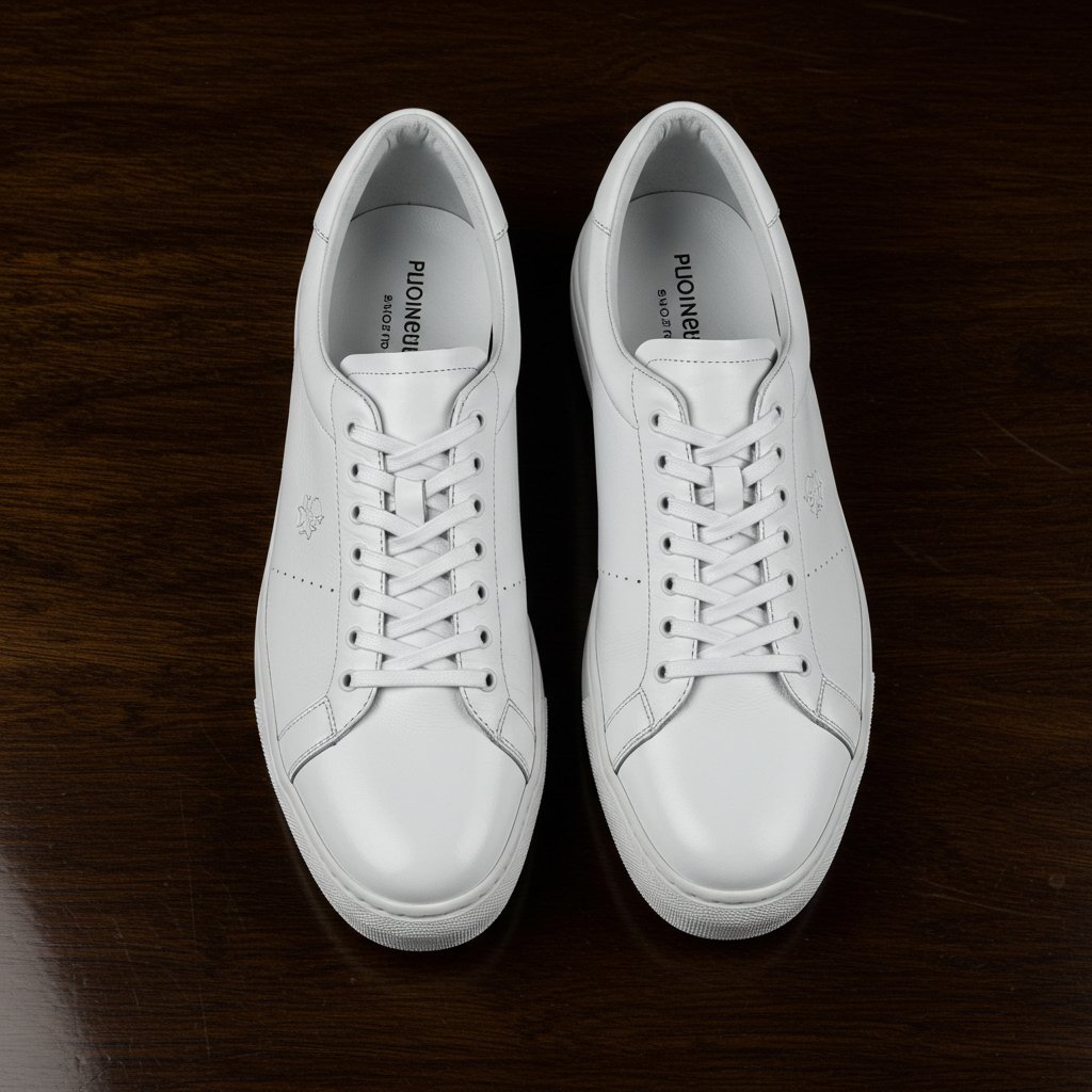 Leather Sneakers — close-up