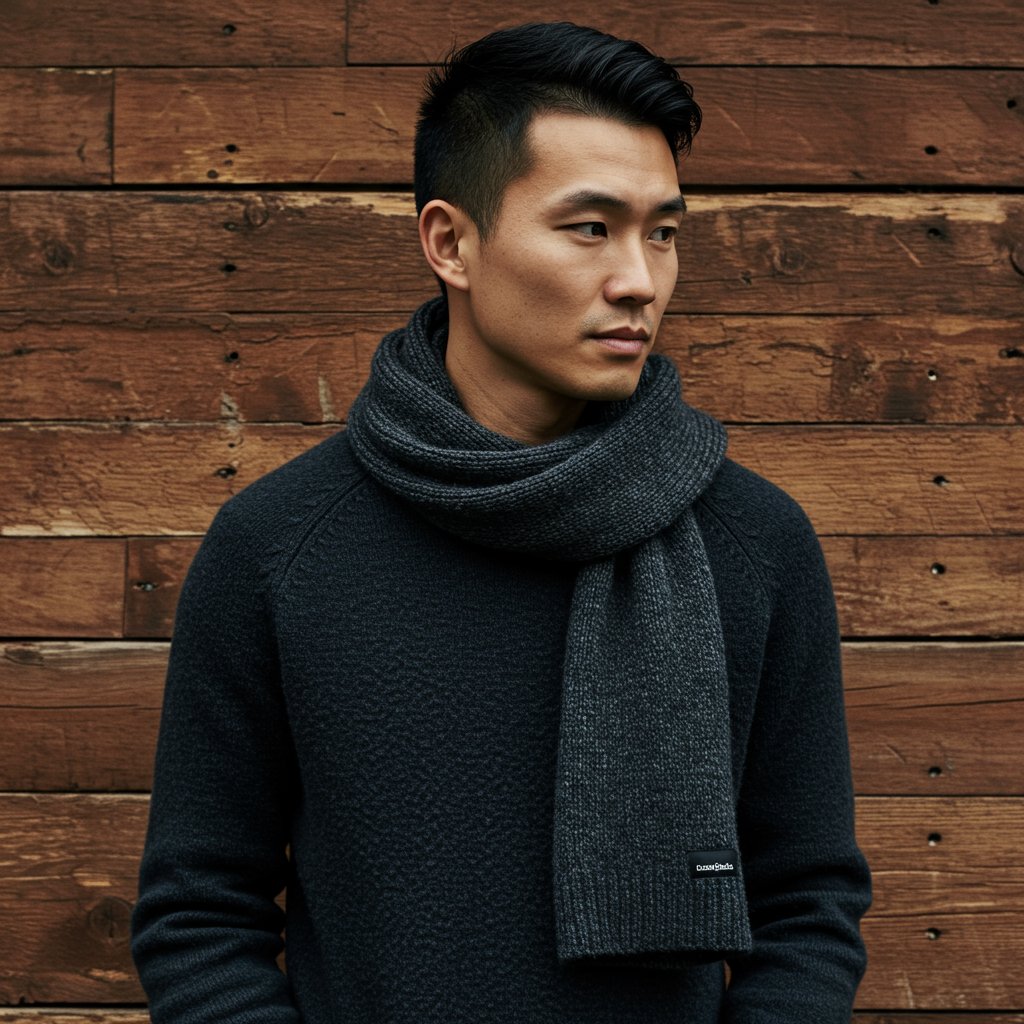 Cashmere Scarf — close-up