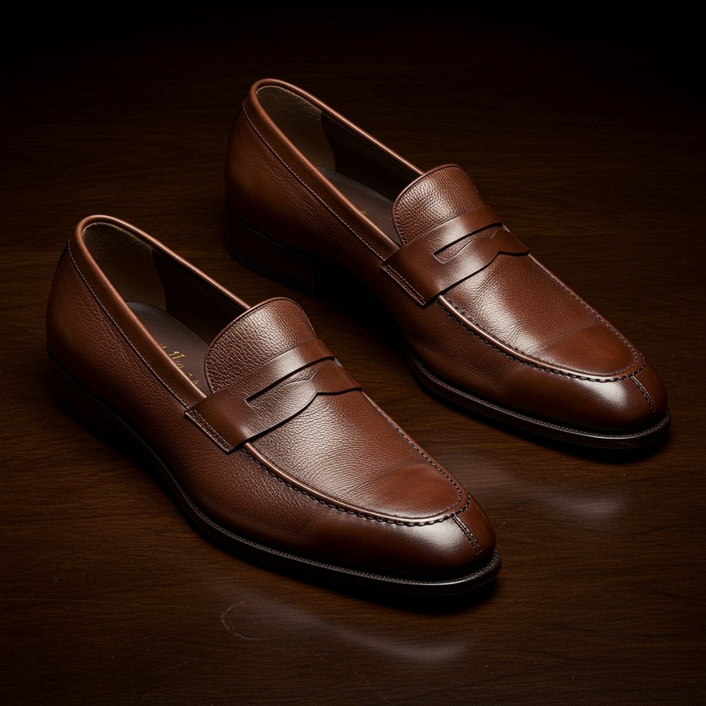 Leather Loafers — close-up