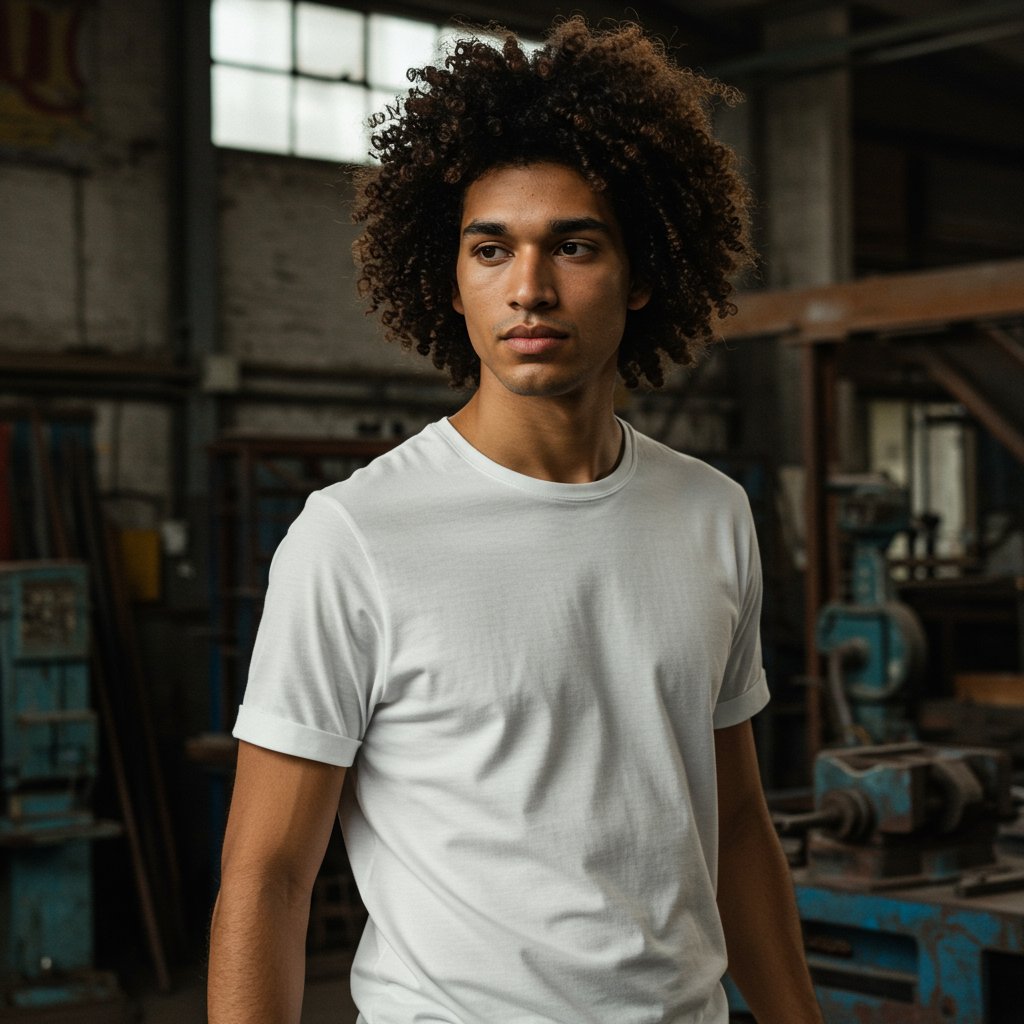 Basic Cotton Tee — close-up