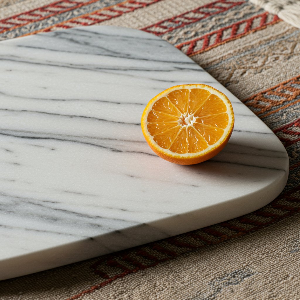 Marble Serving Board — close-up