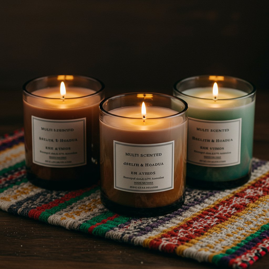 Scented Candle Trio — close-up