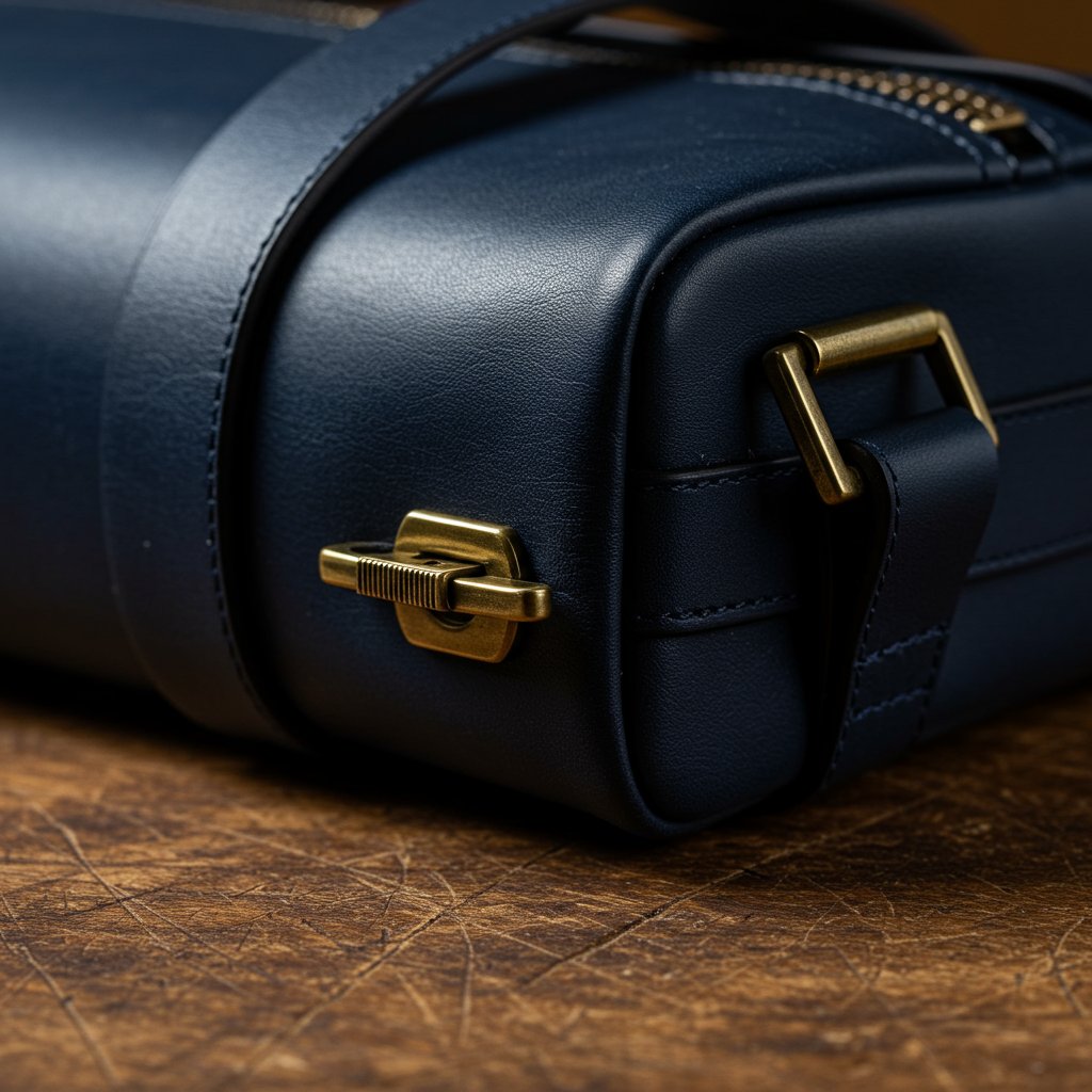 Weekender Duffle - Midnight Navy — close-up