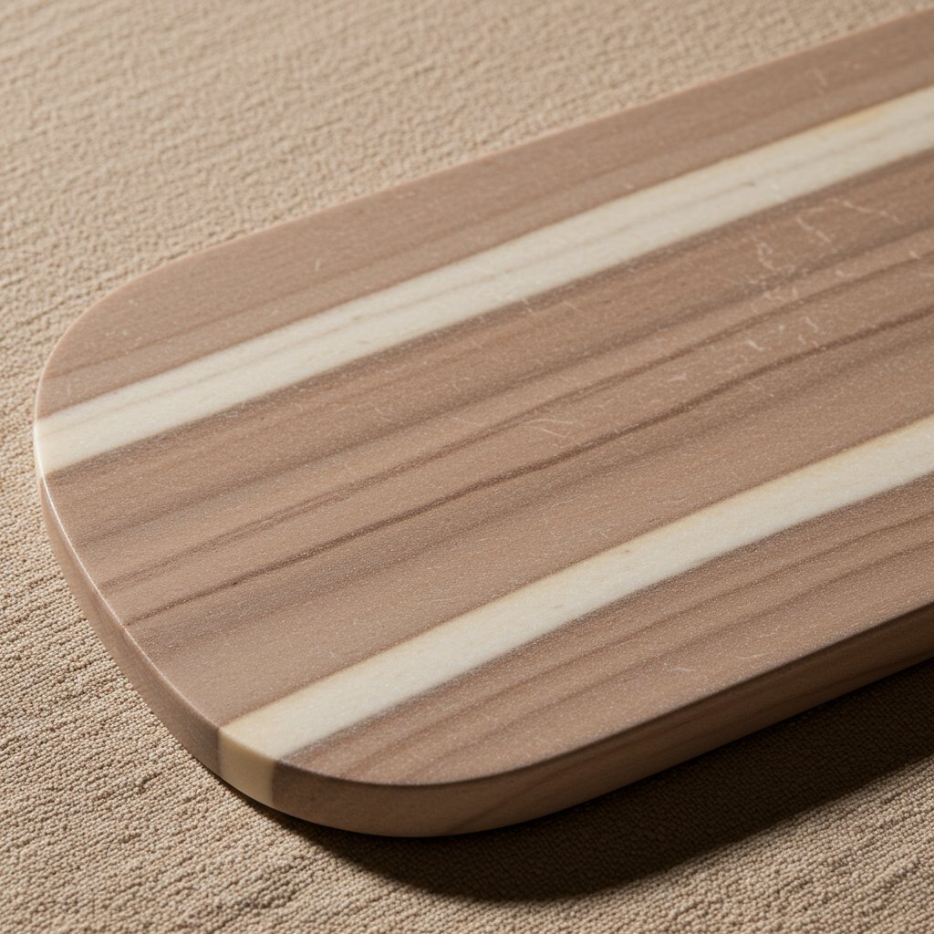 Marble Serving Board - Taupe — close-up