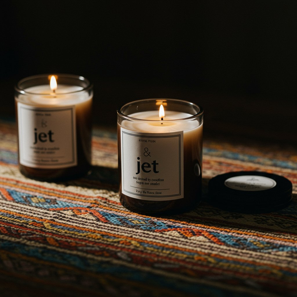 Scented Candle Trio - Jet — close-up
