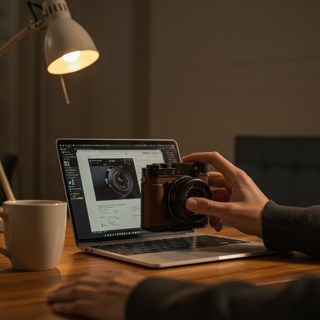 Focus Camera - Chocolate — close-up