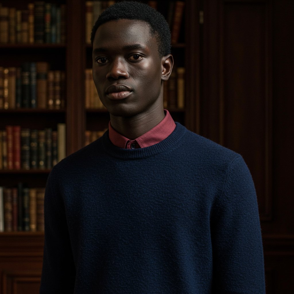 Graceful Merino Wool Sweater - Premium — close-up