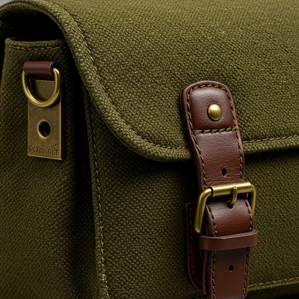 Graceful Canvas Messenger Bag - Premium — close-up