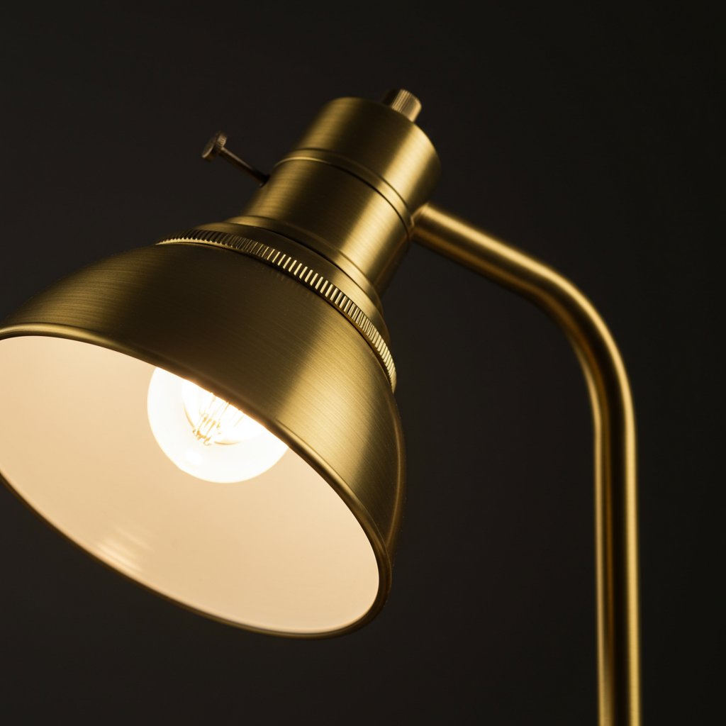 Timeless Brass Desk Lamp - Premium — close-up