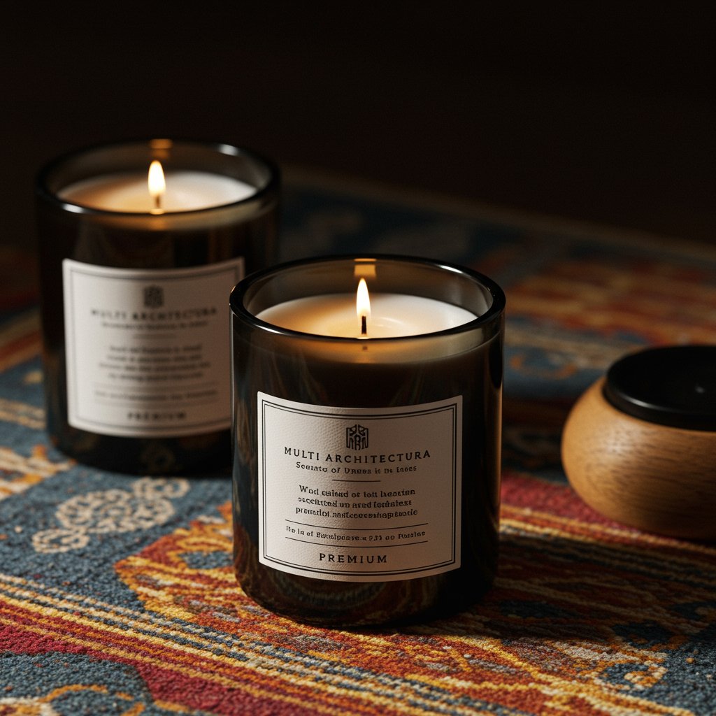 Architectural Scented Candle Trio - Premium — close-up