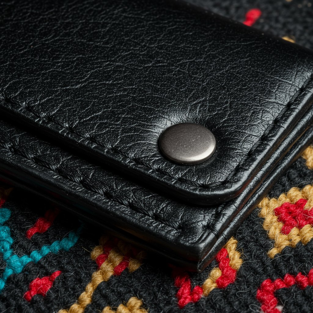 Graceful Leather Card Holder - Premium — close-up