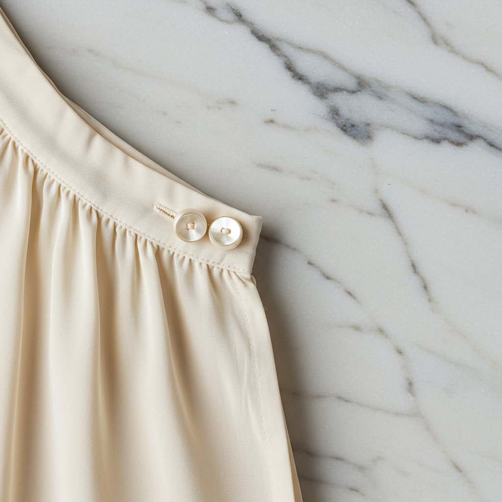 Heritage Silk Organza Blouse - Spring/Summer Breezy — close-up