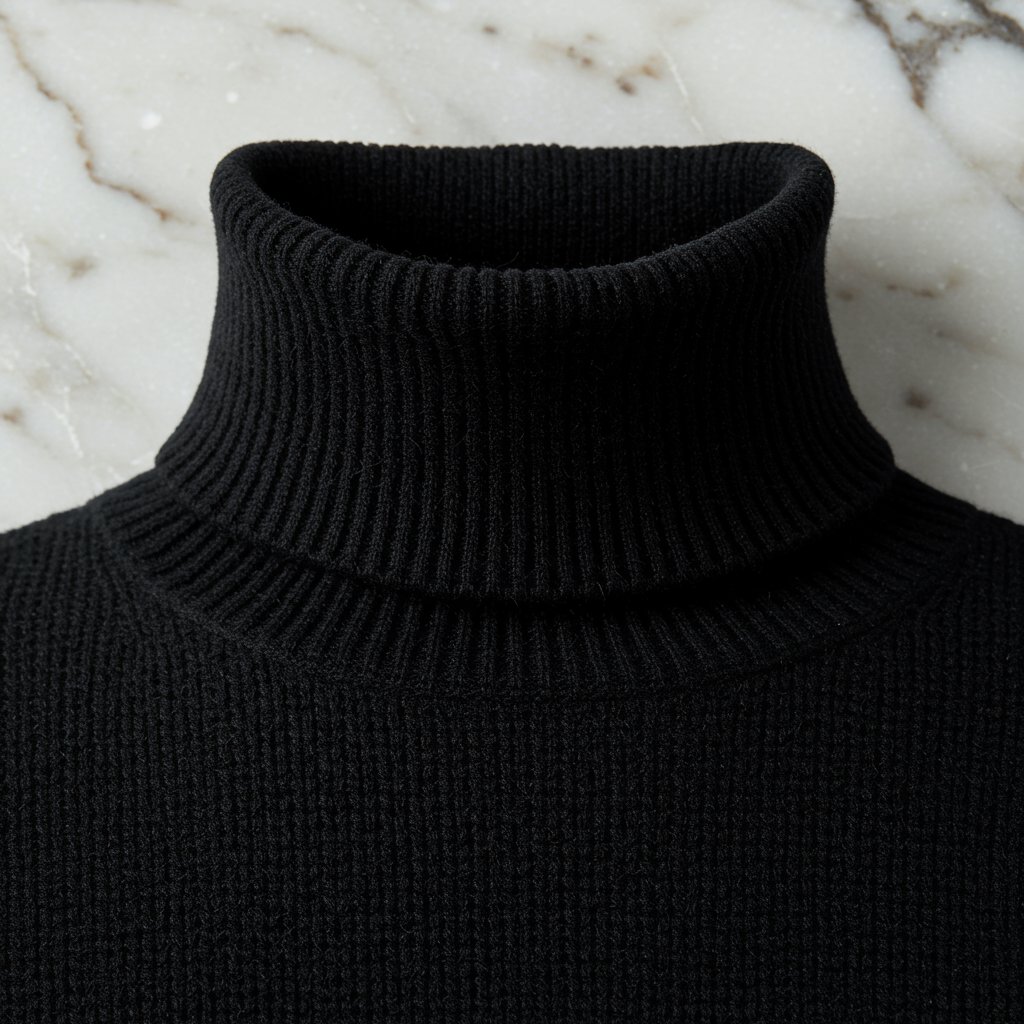 Sophisticated Cashmere Turtleneck - Spring/Summer Vacation — close-up