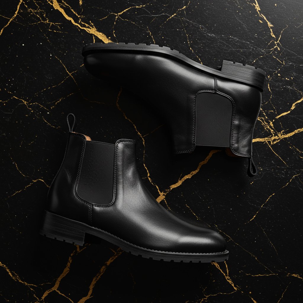 Weekend Leather Chelsea Boots - Spring/Summer Breezy — close-up