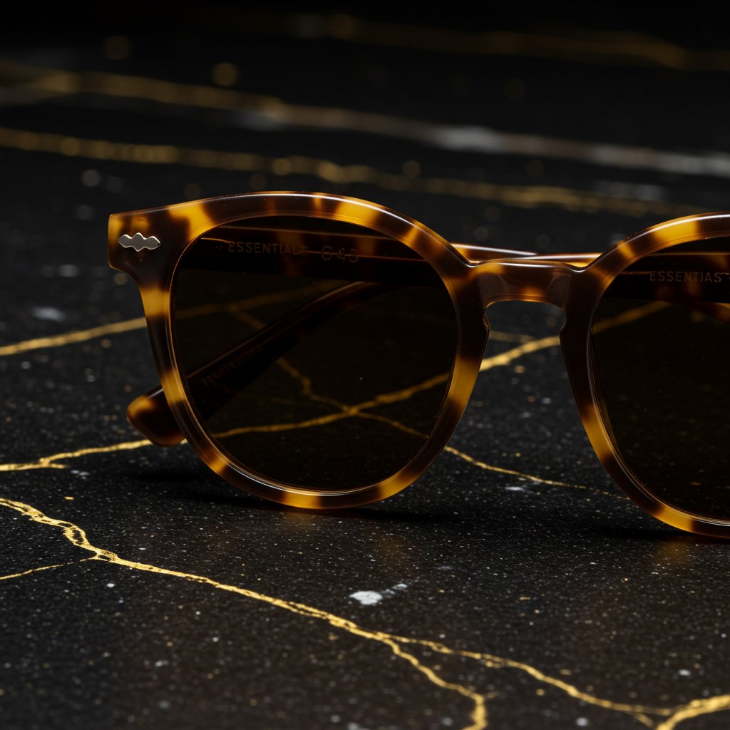 Traditional Oversized Sunglasses - Essentials — close-up