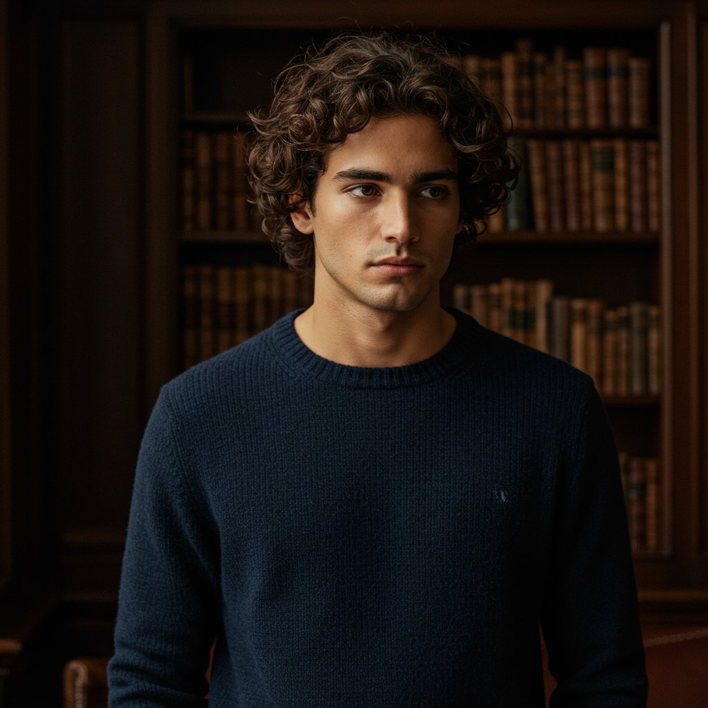 Traditional Merino Wool Sweater - Essentials — close-up