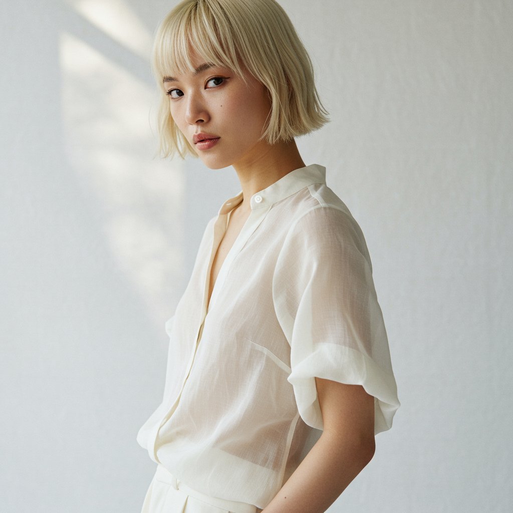 Heritage Silk Organza Blouse - Limited Edition — close-up