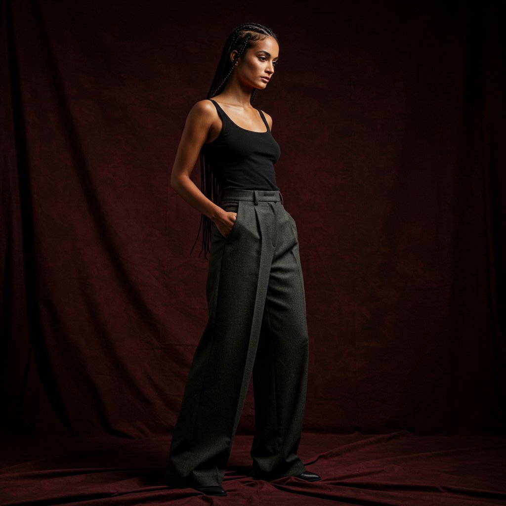 Timeless Wide-Leg Trousers - Limited Edition — close-up